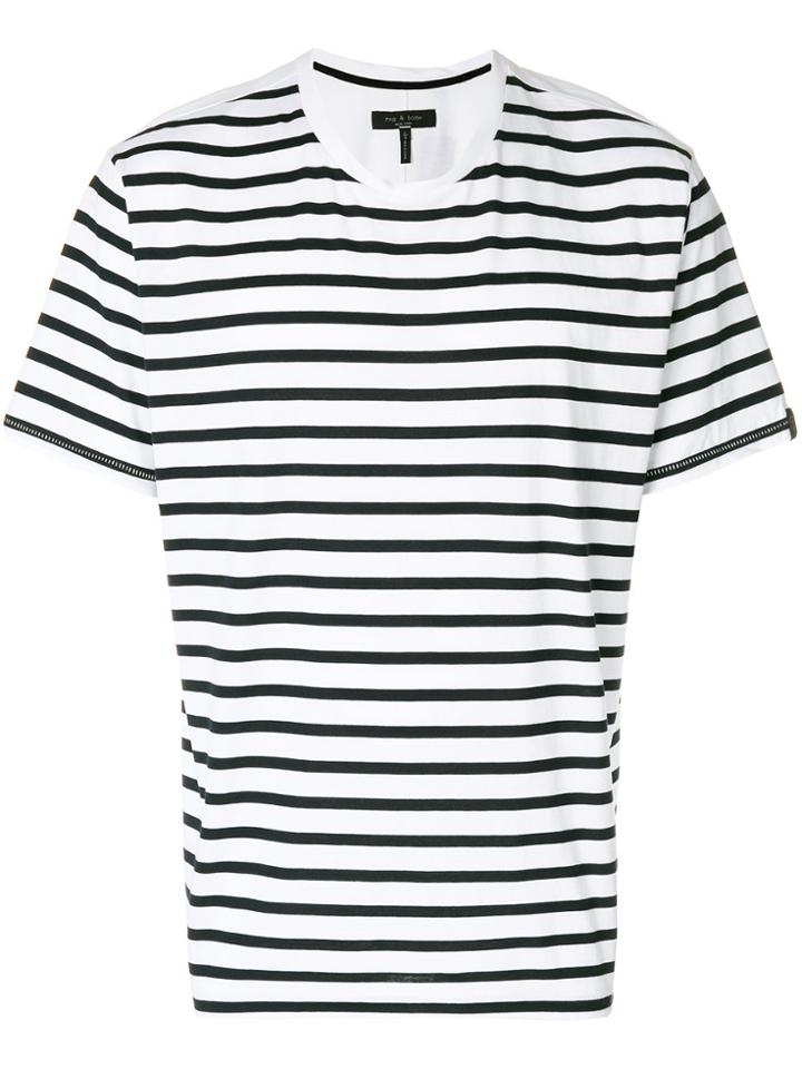 Rag & Bone Striped T-shirt - White