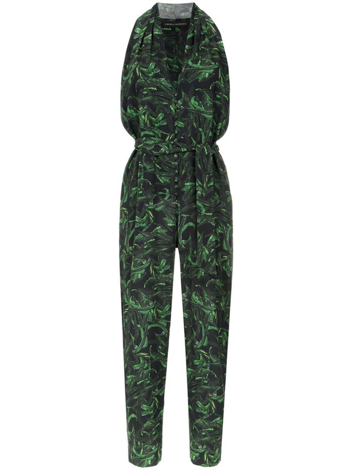 Andrea Marques Tropical Print Jumpsuit - Unavailable