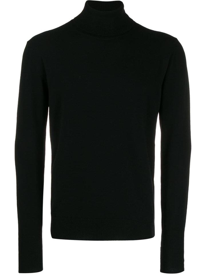 Ballantyne Cashmere Roll Neck Jumper - Black