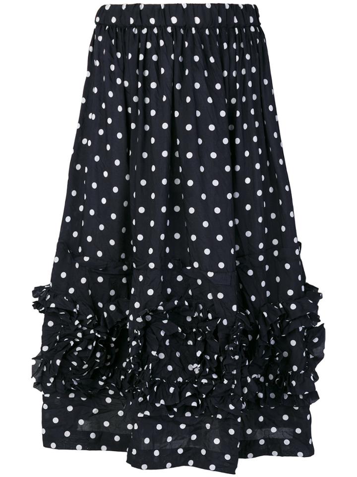 Comme Des Garçons Girl Polka Dot Skirt - Blue