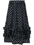 Comme Des Garçons Girl Polka Dot Skirt - Blue