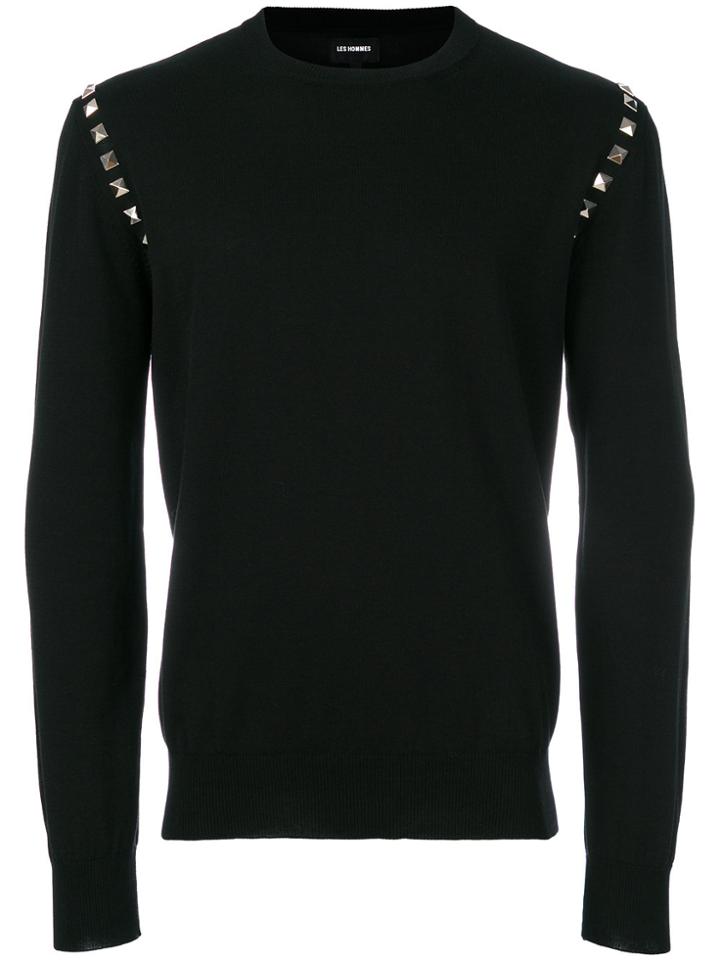 Les Hommes Studded Jumper - Black