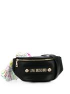 Love Moschino Logo Plaque Belt Bag - Black