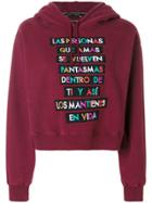 Each X Other Embroidered Hoodie - Pink & Purple