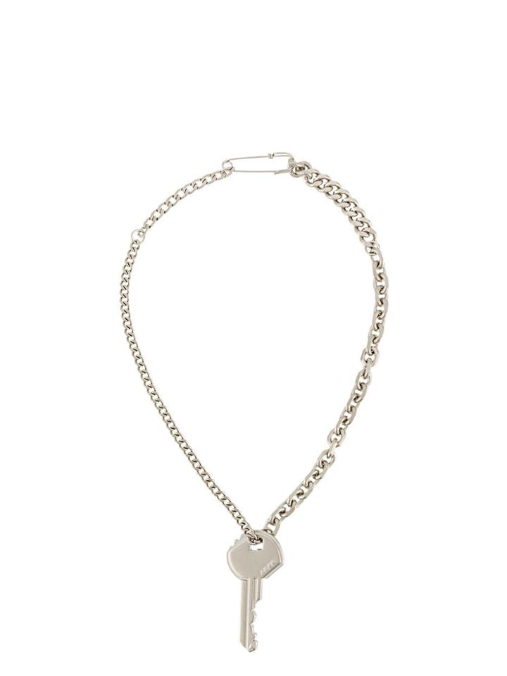Ader Error Key Chain Necklace - Silver