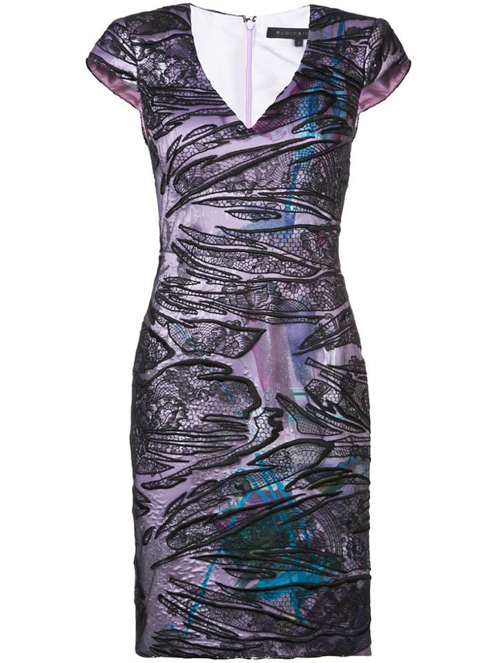 Rubin Singer Lace Overlay Dress - Black