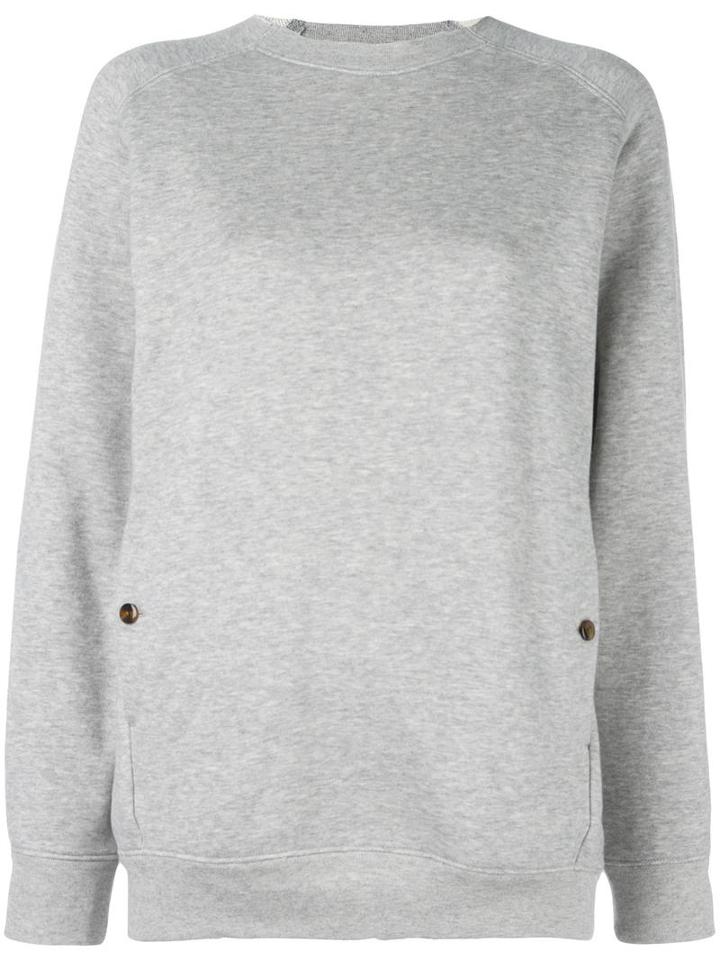 Helmut Lang Round Neck Sweatshirt, Women's, Size: Small, Grey, Cotton