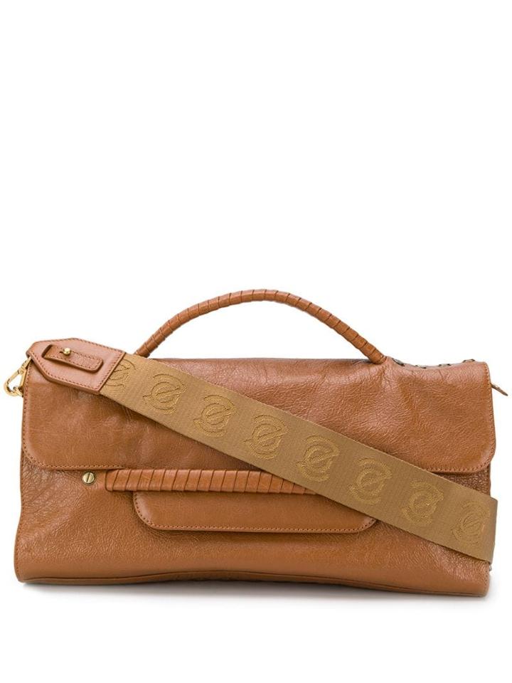 Zanellato Wrapped Handle Tote Bag - Brown