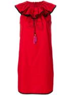 Philosophy Di Lorenzo Serafini Ruffled Neck Dress - Red