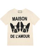 Gucci Maison De L'amour T-shirt With Bosco And Orso - White