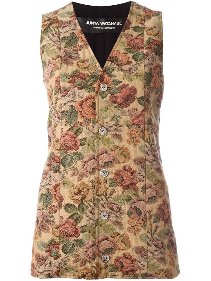 Junya Watanabe Comme Des Garcons Vintage Tapestry-style Waistcoat