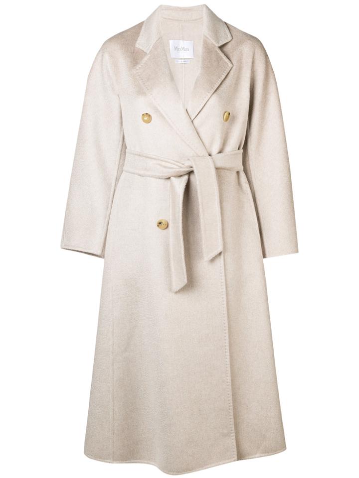 Max Mara Double-breasted Coat - Grey