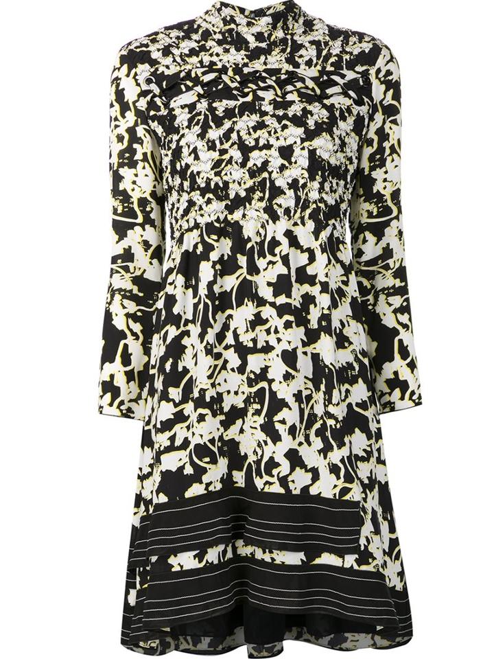 Proenza Schouler Vine Print Dress, Women's, Size: 6, Black, Silk
