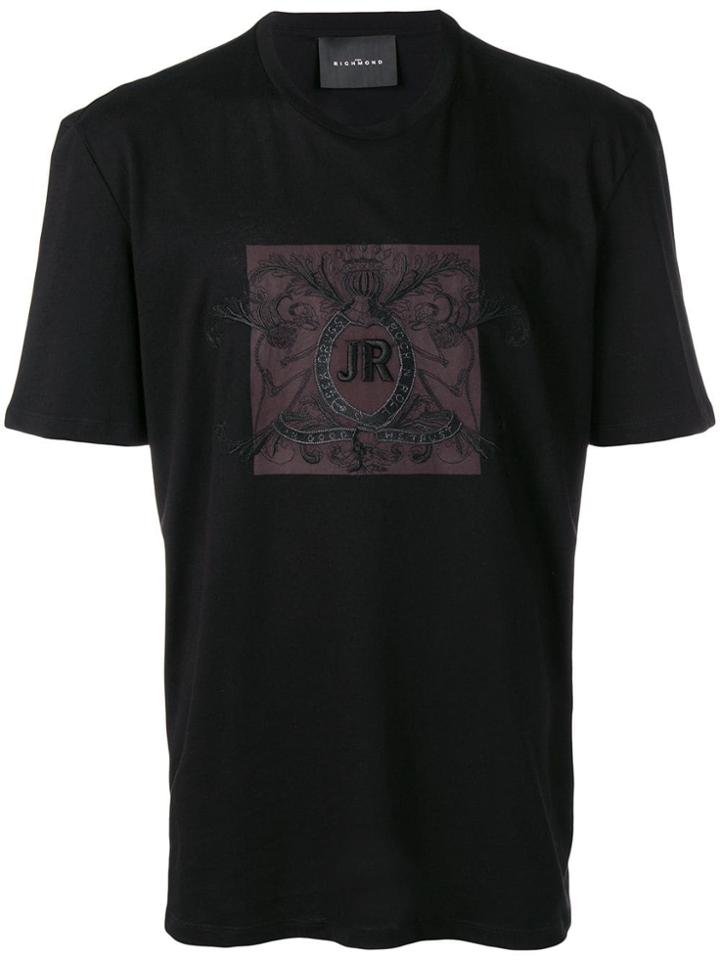 John Richmond Embroidered Logo T-shirt - Black