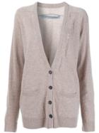 Raquel Allegra Oversized Cardigan, Women's, Size: 1, Nude/neutrals, Cashmere/merino