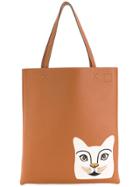 Loewe Cat Tote Bag - Brown
