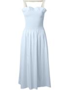 Mm6 Maison Margiela Ruched Bust Midi Dress