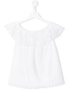 Ralph Lauren Kids Eyelet Off The Shoulder Top, Girl's, Size: 8 Yrs, White