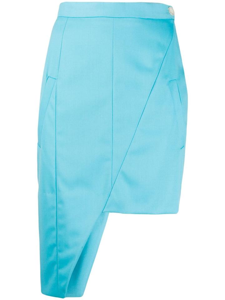 Natasha Zinko Asymmetric Mini Skirt - Blue