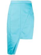 Natasha Zinko Asymmetric Mini Skirt - Blue
