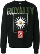 Fausto Puglisi 'royalty' Slogan Sweatshirt, Men's, Size: 48, Black, Cotton