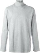Plac Cutout Turtleneck Sweatshirt, Men's, Size: Large, Grey, Cotton