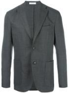 Boglioli Two Button Blazer, Size: 50, Grey, Virgin Wool/spandex/elastane/acetate/cupro