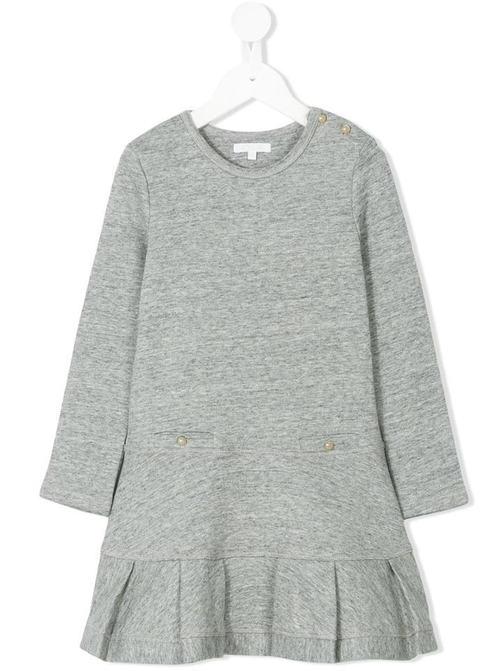 Chloé Kids - Peplum Hem Dress - Kids - Cotton/polyester - 8 Yrs, Grey