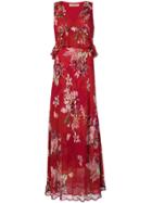 Twin-set Floral Maxi Dress - Red