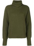 Joseph Cable Knit Roll-neck Sweater - Green