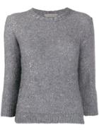 D.exterior Sequin Knit Jumper - Grey