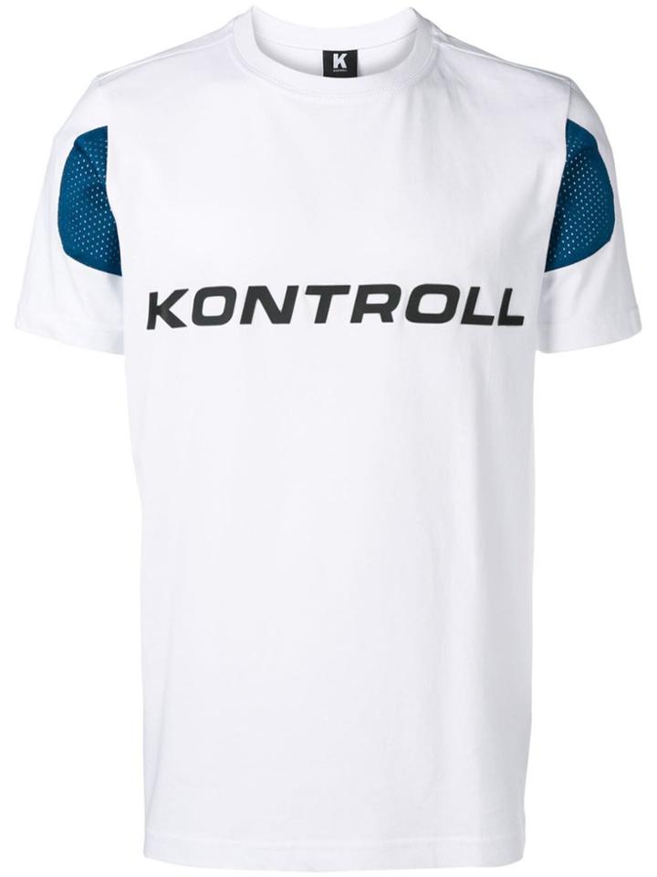 Kappa Kontroll Mesh-panelled T-shirt - White