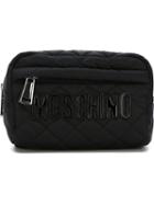 Moschino Quilted Make-up Bag, Black, Polyamide