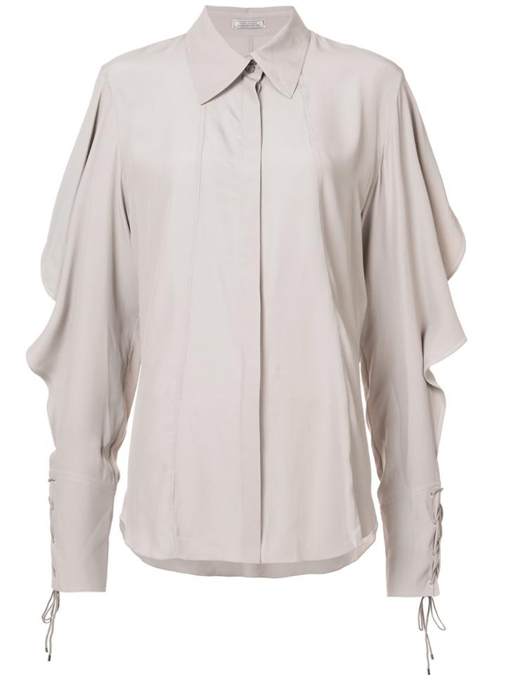 Nina Ricci Draped Sleeves Shirt - Nude & Neutrals