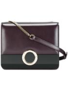 Bulgari Chain Strap Crossbody Bag, Women's, Pink/purple, Calf Leather