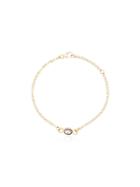 Foundrae 18k Yellow Gold Crown Pendant Bracelet - Metallic