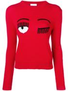 Chiara Ferragni Flirting Knit Sweater - Red