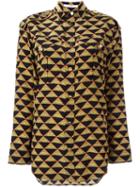Givenchy Egyptian Eye Print Shirt, Women's, Size: 38, Silk/polyamide/polyester/viscose