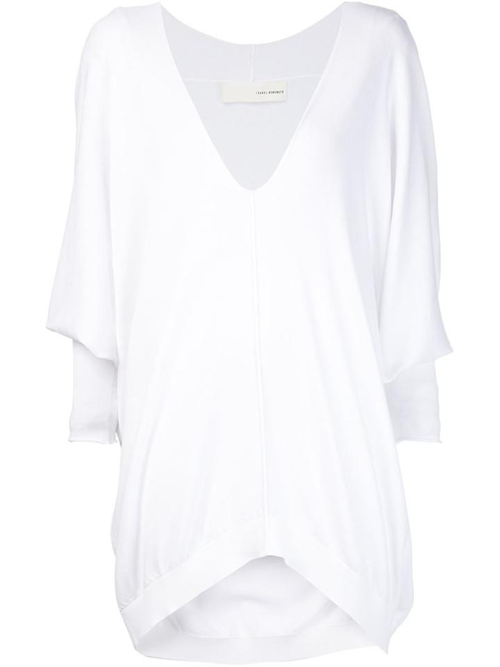 Isabel Benenato Deep V-neck Sweater