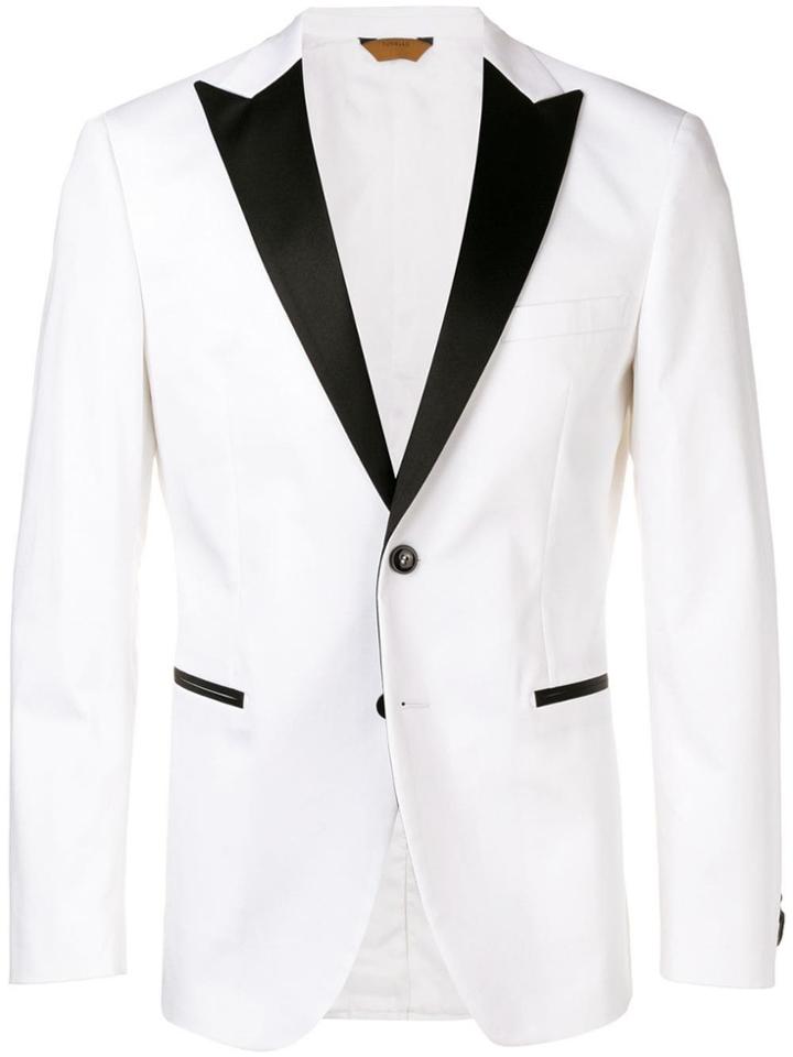 Tonello Two Tone Blazer - White