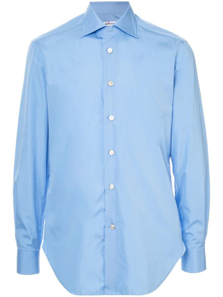 Kiton Poplin Shirt - Blue
