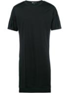 Y-3 Slim-fit Elongated T-shirt, Men's, Size: Large, Black, Cotton/polyamide/spandex/elastane
