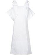 Chloé Bow Shoulder Shift Dress - White