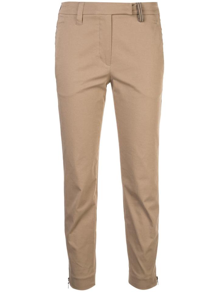 Brunello Cucinelli Skinny Trousers - Brown