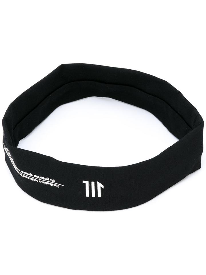 Julius - Logo Print Headband - Men - Nylon/polyurethane/rayon - One Size, Black, Nylon/polyurethane/rayon