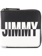 Jimmy Choo Contrast Logo Wallet - Black