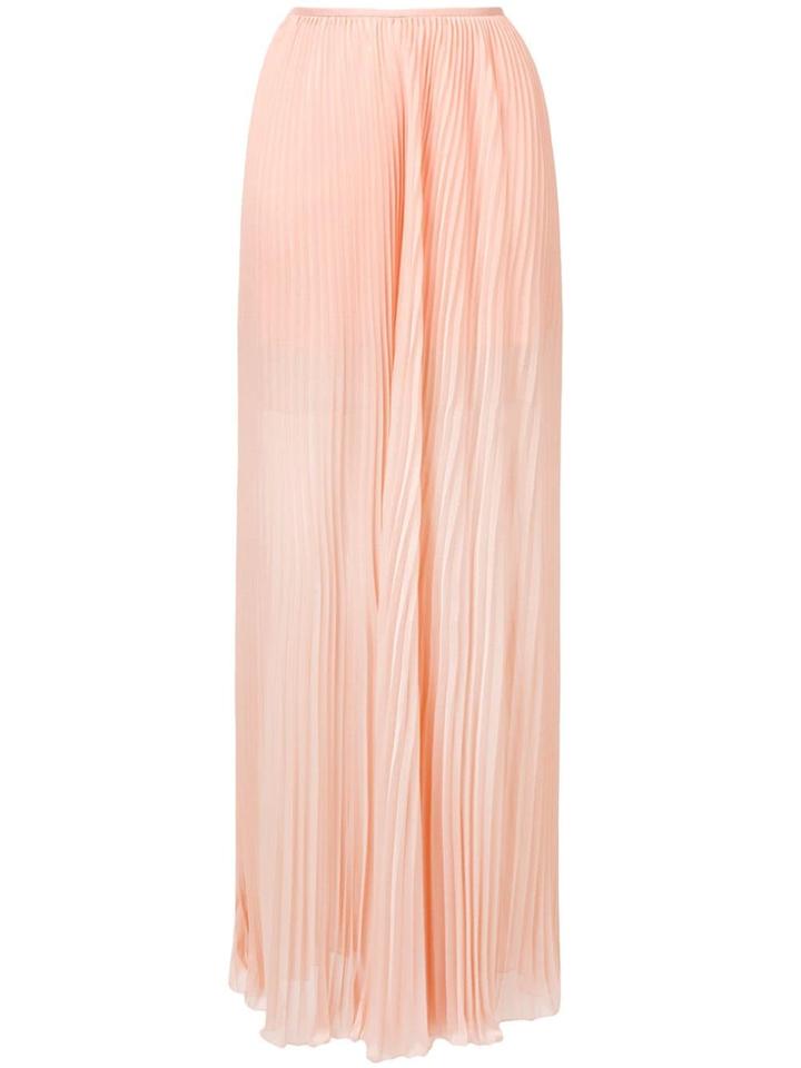 Alberta Ferretti Pleated Palazzo Trousers - Pink