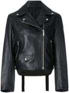Helmut Lang Strap Detail Biker Jacket - Black