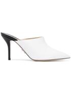 Paul Andrew Pointed Mules - White