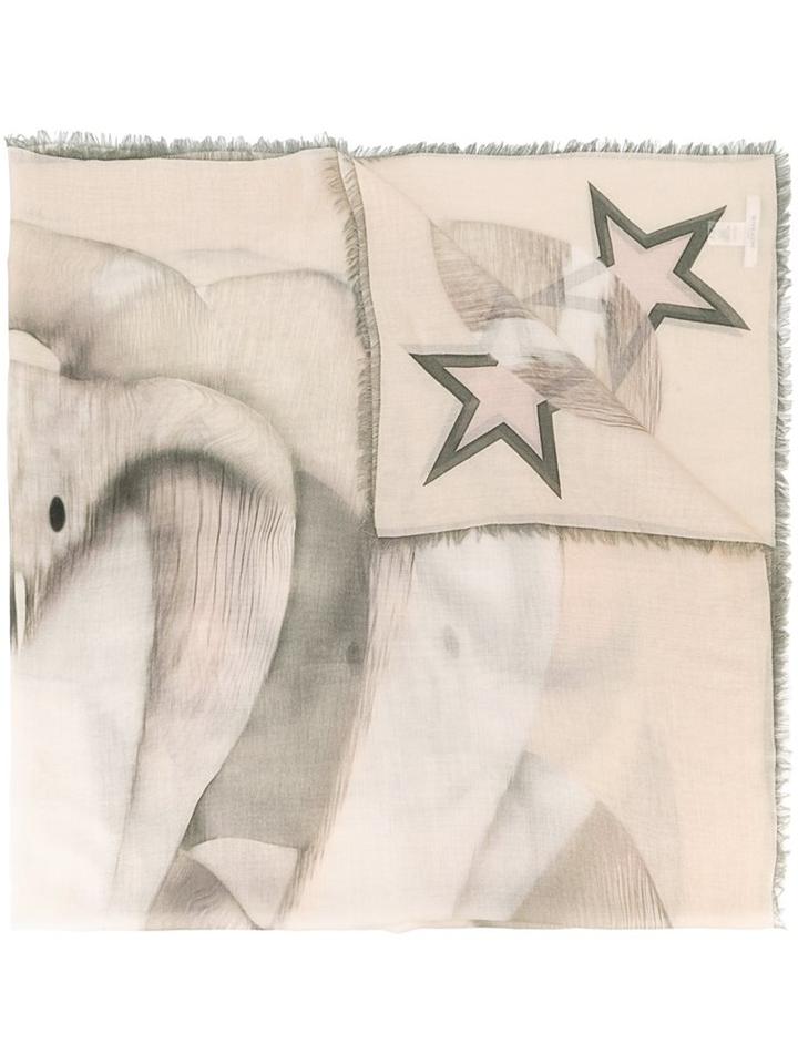 Givenchy Cobra Print Scarf, Women's, Nude/neutrals, Silk/cashmere
